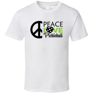 Peace Love Pickleball 3 Funny Gift For Pickleball Fan Player T Shirt