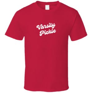 Varsity Pickle Pickleball Fan Gift Cool T Shirt
